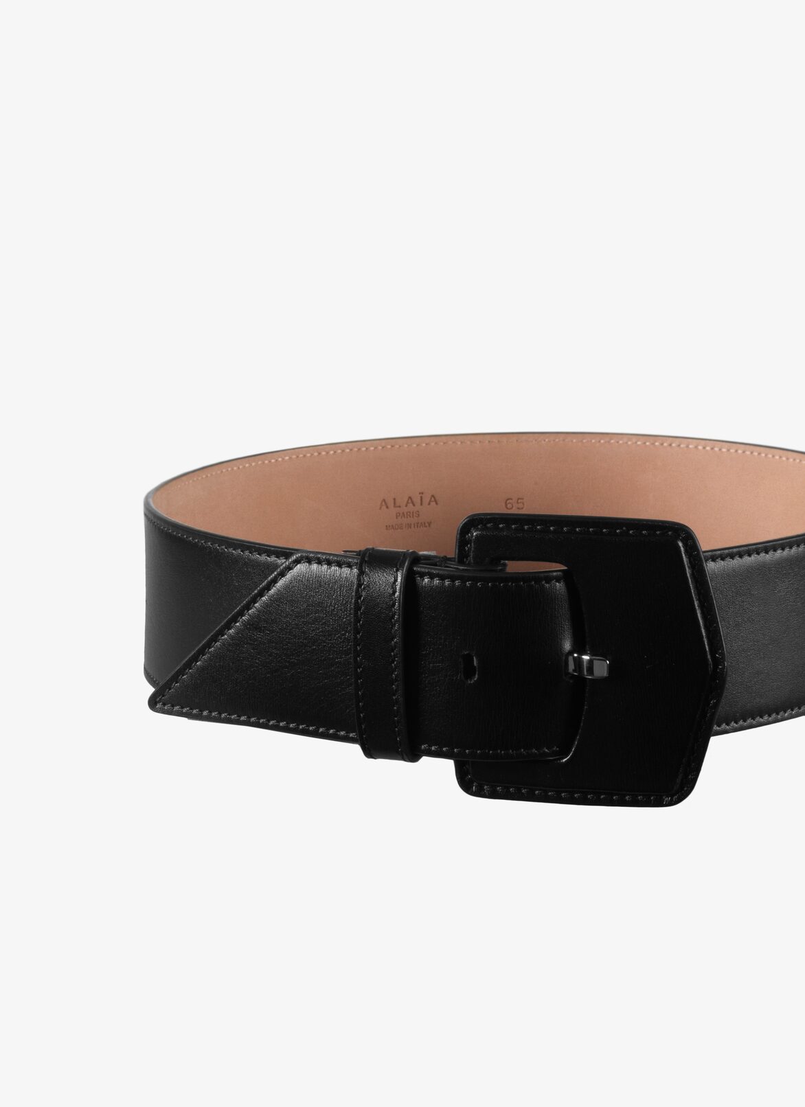 BELT CUIR LUX BLACK ALAÏA BLACK  BELT CUIR LUX BLACK